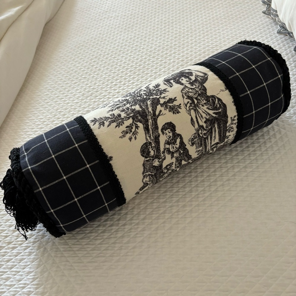 Waverly French Country Custom Bolster Pillow- NWOT